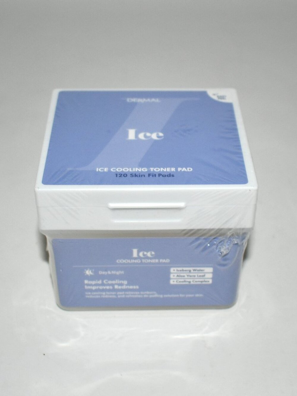 DERMAL Ice Cooling Soothing Toner Pads, 120 Count, Korean Skincare, NWT